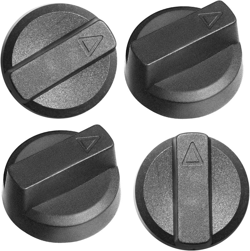 WFCYX Bidet Seats Replacement Knob Compatible With Luxe Bidet Neo 120 & Neo 185, Knob Accessories for Luxe Bidet Neo 120 & Neo 185, Neo Knob, Non-Electric Bidet Attachment for Toilet Seat, 4 Pcs Black - Image 1